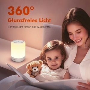 Lampa de birou GRIFEMA GD104, RGB, reincarcabila, cu timer 30 min, alba - Img 3