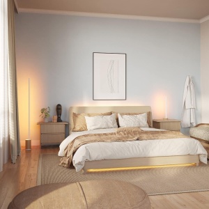 Lampa de birou Philips Hue White Color Ambiance Gradient, 730lm, design lemn - Img 7