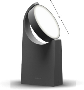 Lampa de exterior Philips Mimosa LED 7W panou reglabil lumina rece 4000K IP44 antracit - Img 7