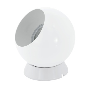 Lampa de masa LED EGLO Petto 1, magnetica, alba, cu bec GU10 inclus, lumina calda