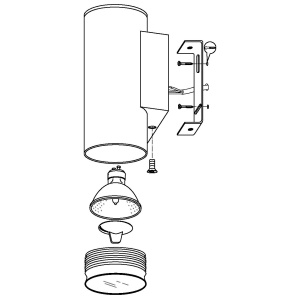 Lampa de perete exterior LED Eglo Riga, 2 fasii luminoase, IP44, otel galvanizat, argintiu - Img 7