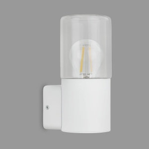 Lampa de perete exterior TELEFUNKEN IP44, E27 max. 12W, alba
