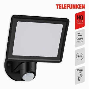 Lampa de perete LED TELEFUNKEN cu senzor de miscare, 20W, 2000 Lm, neagra - Img 2