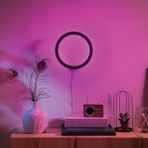 Lampa de perete Philips Hue Sana, neagra, dimabila, 16 milioane de culori - Img 3