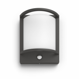 Lampa de perete Philips Samondra, 12 W, 2700 K, impermeabila, antracit - Img 2