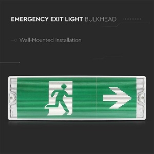 Lampa de Urgenta LED V-TAC 3W pentru Perete si Tavan, IP65, Acumulator 3 Ore - Img 2