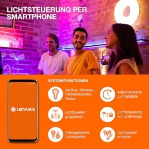 Lampa inteligenta LEDVANCE SMART Decor Wood, 8W, lumina reglabila, dimmabila - Img 4