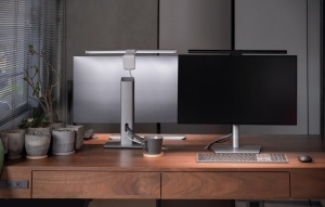 Lampa LED de birou BenQ ScreenBar Pro, 1000 lx, ajustare automata, argintie - Img 4