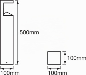 Lampa LED de exterior Ledvance ENDURA STYLE PYRAMID, 8W, inox, 50cm - Img 3