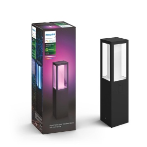 Lampa LED de exterior Philips Hue Impress, dimabila, 16 milioane culori, neagra - Img 5