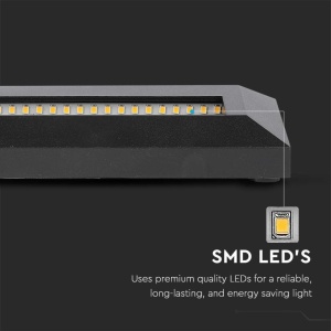 Lampa LED de exterior VT-1162, 3W, 3000K, negru, forma dreptunghiulara - Img 6