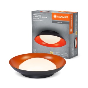 Lampa LED Deckenleuchte LEDVANCE Orbis, 19W, 1000lm, Negru-Orange