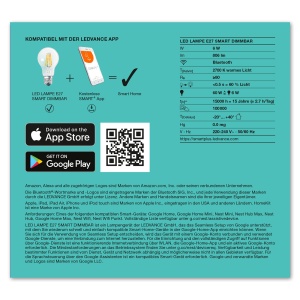 Lampa LED Dimmabila LEDVANCE SMART Filament, E27, 4 Bucati, Culoare Cald Alb - Img 8