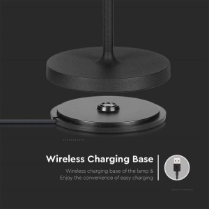 Lampa LED Dimmbara V-TAC VT-7522 Kabelloasa Neagra 4400mAh - Img 4