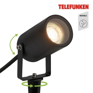 Lampa LED Exterioara TELEFUNKEN, 7W, Neagra, cu Protectie IP65 - Img 5