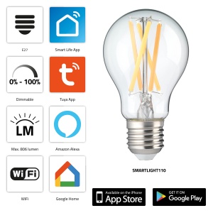 Lampa LED Inteligenta Alecto SMARTLIGHT110 E27 Dimmabila 7W Culoare Reglabila - Img 2