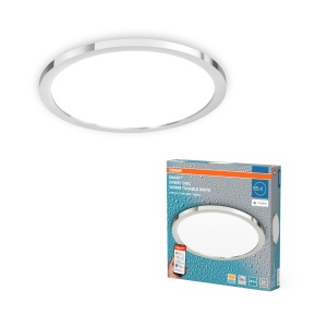 Lampa LED inteligenta pentru baie Osram SMART Matter Orbis Disc, 18W, 1400lm, WiFi, argintiu - Img 5