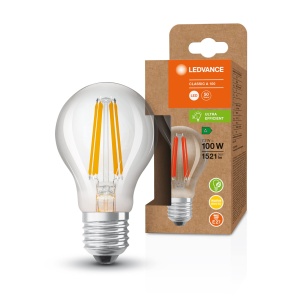 Lampa LED LEDVANCE Classic A 100 Filament 7.2W, 300 unghi, 6 bucati