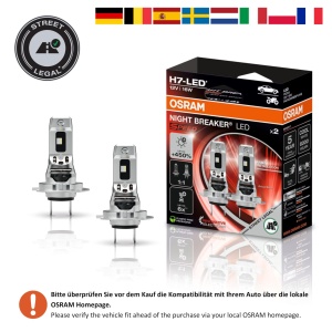 Lampa LED OSRAM NIGHT BREAKER H7 450, 6000K, 450 mai multa luminozitate - Img 2