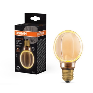 Lampa LED Osram Vintage 1906 Globe 80, 4 W, 220 lm, 1800 K, Auriu
