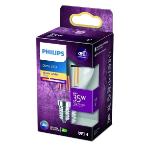 Lampa LED Philips Classic 35W E14, 2700K, 397 Lumen, Alb - Img 4