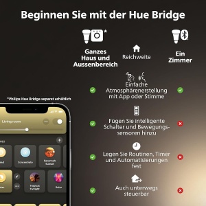 Lampa LED Philips Hue E27 4 Pack, 9.5W, 1055lm, Dimmabila, Lumina Calda - Img 5
