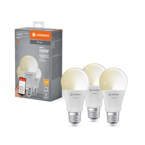 Lampa LED Smarte LEDVANCE E27, Dimmabila, 2700K, 3 bucati