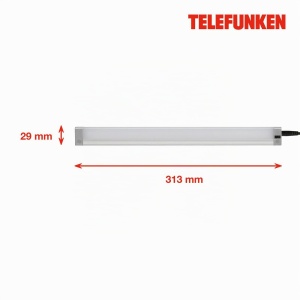 Lampa LED sub blat TELEFUNKEN 31,3 cm, 4 W, lumina neutra, argintie - Img 6