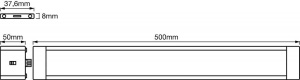 Lampa LED Unterbau LEDVANCE, 50 cm, Alb, cu senzor de miscare - Img 4