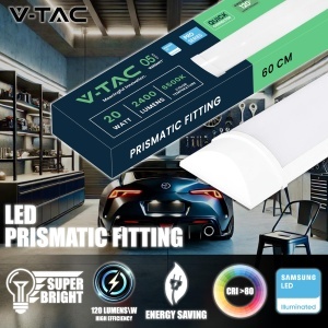 Lampa LED V-TAC 60 CM 20W Samsung Chip 2400 Lumen 6400K - Img 2
