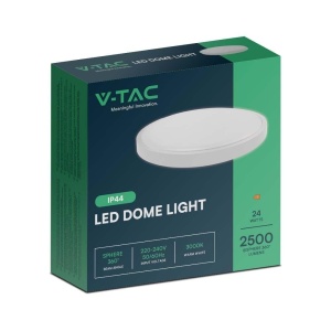 Lampa LED V-TAC Runde 24W, 2500 Lumen, Alb, IP44, 295mm - Img 8