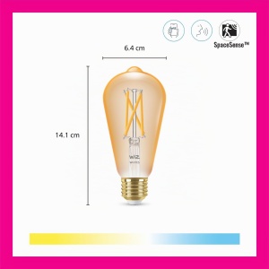 Lampa LED WiZ Tunable White E27, 50W, Amber, Dimabila - Img 3