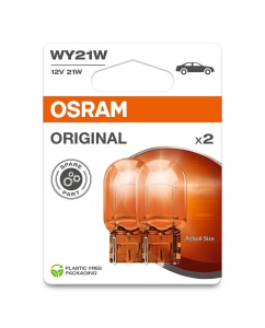 Lampa semnalizare Halogen OSRAM ORIGINAL WY21W, 12V, 2 bucati, calitate superioara