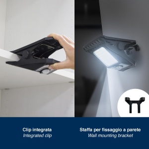Lampa Solara BEPER P207ILO003 cu Senor de Miscare, 3 Moduri de Iluminare, IP65 - Img 3