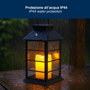 Lampa solara Beper P207ILO303 cu LED, efect flacara, IP44, 8 ore autonomie - Img 6