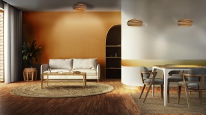 Lampa suspendata LEDVANCE Decor Cardboard Drop, 400 mm, din carton reciclat, usoara - Img 3