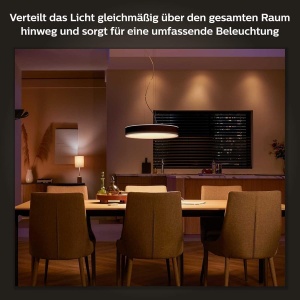 Lampa suspendata Philips Hue Enrave, 4500lm, neagra, cu dimmer - Img 5