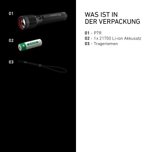 Lanterna LED Ledlenser P7R, 2000 Lumen, 80 ore autonomie, USB-C - Img 6