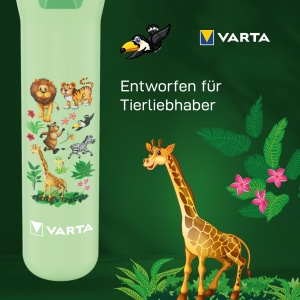 Lanterna pentru copii Varta, design jungla, robusta, cu protectie oculara - Img 5
