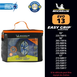 Lanturi antiderapante Michelin Easy Grip Evolution 13 pentru zapada si gheata montaj rapid set 2 bucati - Img 2
