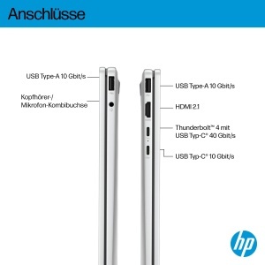 Laptop 2in1 HP OmniBook X Flip NG AI 14-fm0275ng, 16GB RAM, 512GB SSD, Argintiu - Img 4