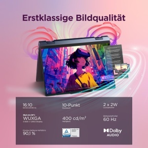 Laptop 2in1 Lenovo IdeaPad 5 14 Touch WUXGA AMD Ryzen 7 16GB RAM 512GB SSD Cosmic Albastru - Img 3