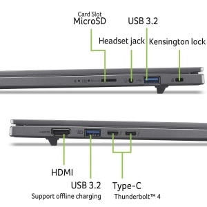 Laptop Acer Aspire 16 AI OLED A16-52M-55DS, 16GB RAM, 512GB SSD, Culoare Gri - Img 6