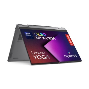 Laptop Convertible Lenovo Yoga 7i Aura Edition 14 OLED Intel Core Ultra 7 16GB RAM 1TB SSD Grau