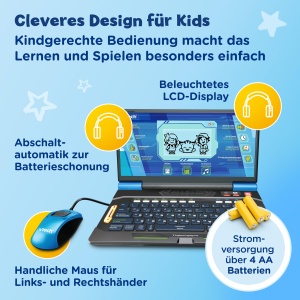 Laptop educational VTech Explorer Pro 164 jocuri, 3 niveluri dificultate, LCD iluminat - Img 4
