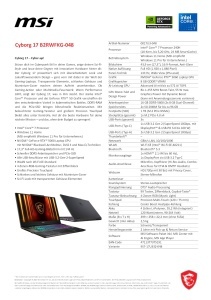 Laptop Gaming MSI Cyborg 17, 17.3 Full HD, Intel Core i7, NVIDIA RTX 5060, 16GB RAM - Img 2