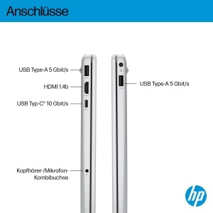 Laptop HP OmniBook 3, AMD Ryzen 5, 16GB RAM, 512GB SSD, 15.6 inch FHD, Argintiu - Img 7