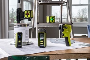 Laser cu linii incrucisate RYOBI alimentat cu baterii RBCLLG1, linie laser orizontala si verticala pana la max. 15 m, suport inclus, potrivit pentru utilizare in exterior - Img 2