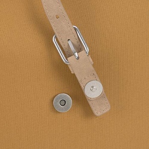 LASSIG Geanta de scutece, saltea de infasat, accesoriu pentru carucior, suport pentru sticle produs in mod durabil/GRE Rucsac Rolltop, galben (Curry) - Img 10
