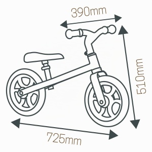 Laufrad pentru copii Smoby First Bike, inaltime reglabila 32,5-37,5 cm, roti silentioase - Img 4